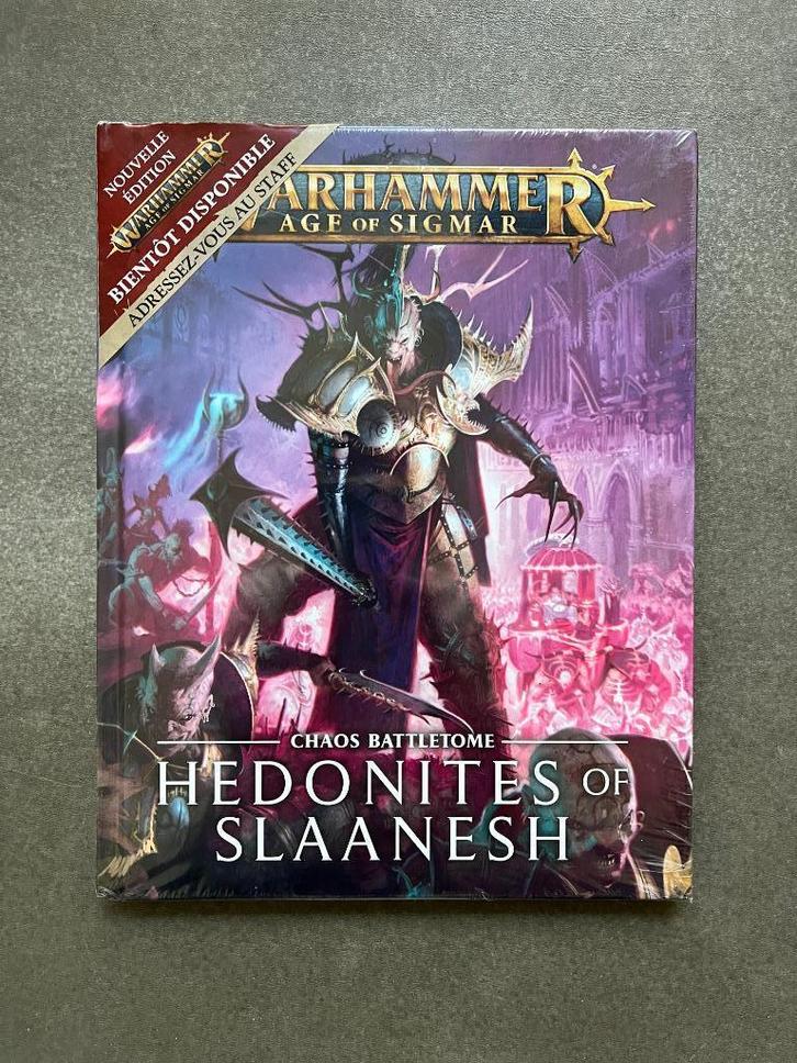 Warhammer - Age of Sigmar - Hedonites of Slaanesh - Français, Hobby en Vrije tijd, Wargaming, Nieuw, Warhammer, Boek of Catalogus