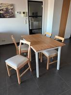 Tafel en 4 stoelen Ikea, Huis en Inrichting, Ophalen, Zo goed als nieuw