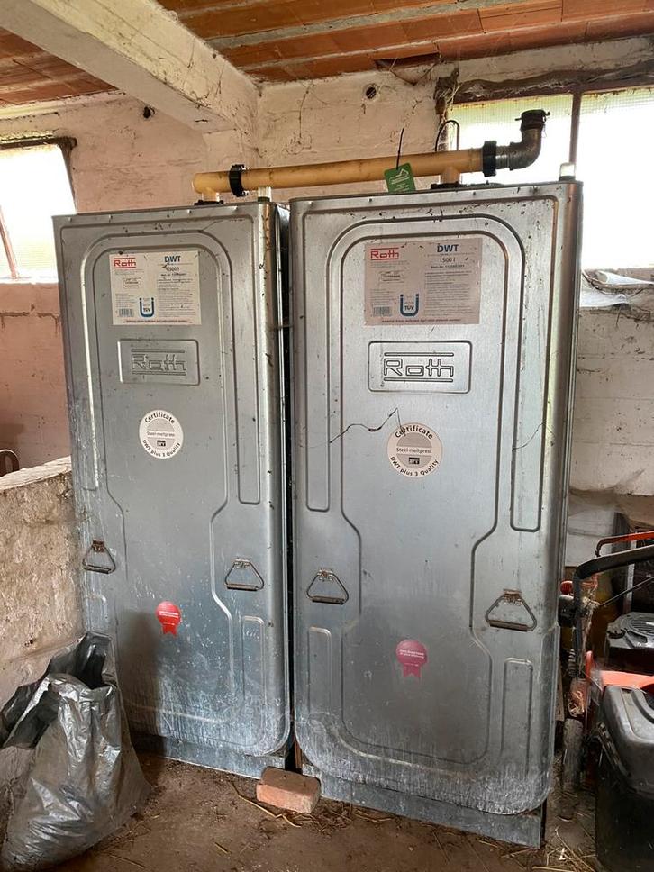 Roth 1500L tank + Viessmann boiler (compleet), Doe-het-zelf en Bouw, Chauffageketels en Boilers, Gebruikt, Boiler, Ophalen