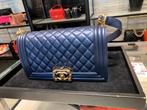CHANEL Boy handbag, Ophalen, Blauw, Zo goed als nieuw, Handtas