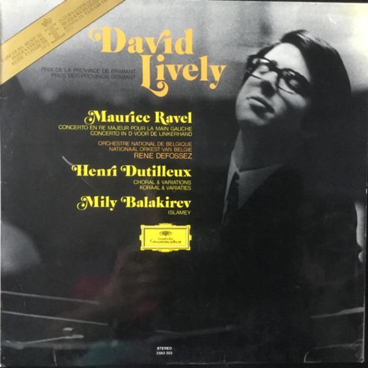 Koningin Elisabethwedstrijd, DAVID LIVELY piano 1972, Cd's en Dvd's, Vinyl | Klassiek, Zo goed als nieuw, Classicisme, Overige typen