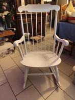 Witte schommelstoel, Huis en Inrichting, Stoelen, Ophalen, Gebruikt, Wit