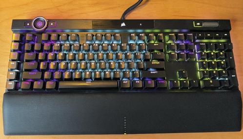 Corsair K100 Cherry MX Speed Mechanisch toetsenbord, Computers en Software, Toetsenborden, Zo goed als nieuw, Qwerty, Bedraad
