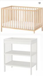Babybedje (compleet) +commode (compleet), Kinderen en Baby's, Babywiegjes en Ledikanten, Ophalen, Zo goed als nieuw, Ledikant