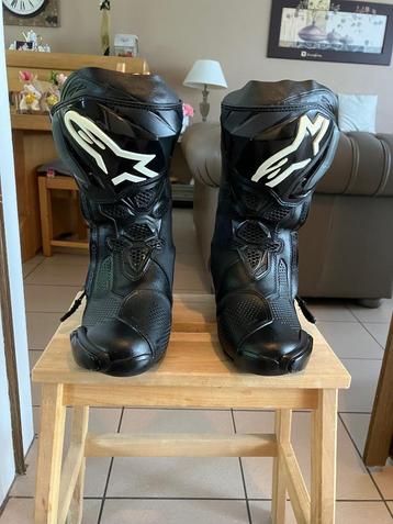Bottes pour moto, Alpinestars Supertech R Boots Black beschikbaar voor biedingen