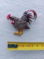 Nieuw: prachtige broche in de vorm van een „haan”, Overige materialen, 4 tot 7 cm, Overige kleuren, Verzenden