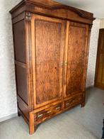 Kersenhouten kledingkast uit de jaren 50, Huis en Inrichting, Ophalen, Gebruikt, 100 tot 150 cm, Met hangruimte