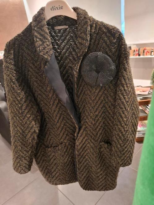 Dixie chevron kaki jas M, Kleding | Dames, Jasjes, Kostuums en Pakken, Zo goed als nieuw, Jasje, Zwart, Ophalen of Verzenden