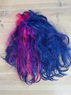 Pruik blauw/roze, Ophalen of Verzenden, Gedragen