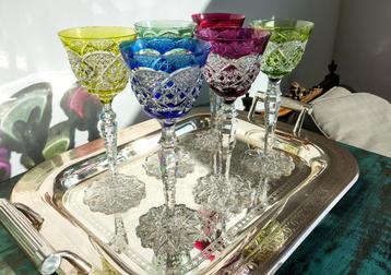 Val Saint Lambert Verrept Complete set 6 kleuren beschikbaar voor biedingen