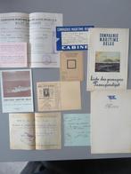 1953 Reis Congo Belge Compagnie Maritime Belge 8 items, Verzamelen, Verzenden, Zo goed als nieuw, Motorboot of Zeilboot, Kaart, Foto of Prent