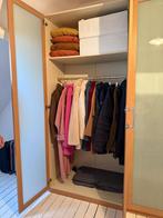 Kleerkast met matte glaze deuren, Huis en Inrichting, Kasten | Kleerkasten, Ophalen, Gebruikt, 150 tot 200 cm, Met hangruimte