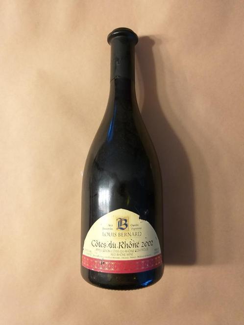 Vin - Côtes du Rhône 2002 - Louis Bernard, Collections, Vins, Neuf, Vin rouge, France, Pleine, Enlèvement