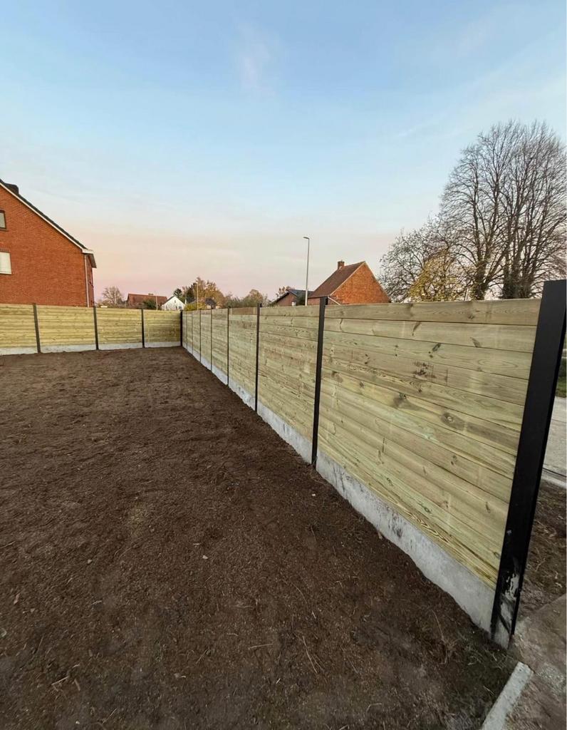 Les clôture : Rigode/ Beton / bois …, Tuin en Terras, Tuinhekken en Hekwerk, Ophalen of Verzenden