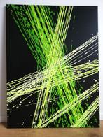 Abstract Modern Acryl canvas 60*80cm - zwart/groen, Antiek en Kunst, Kunst | Schilderijen | Abstract, Ophalen