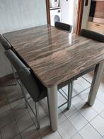 Tafel en 4 stoelen, Huis en Inrichting, Tafels | Eettafels, Ophalen, Gebruikt