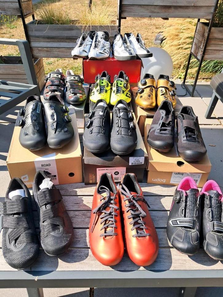 Diverse fietsschoenen en podiumschoenen, Fietsen en Brommers, Fietsaccessoires | Fietskleding, Zo goed als nieuw, Heren, Schoenen