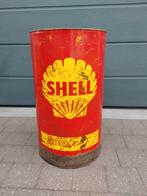 oud leeg SHELL olie / vet vat, +/- 60 liter, Gebruikt, Ophalen