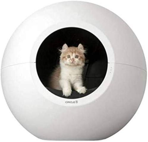 Circle Zero: geurloze zelfreinigende kattenbak, Dieren en Toebehoren, Kattenbakken, Zo goed als nieuw, Gesloten, Zelfreinigend