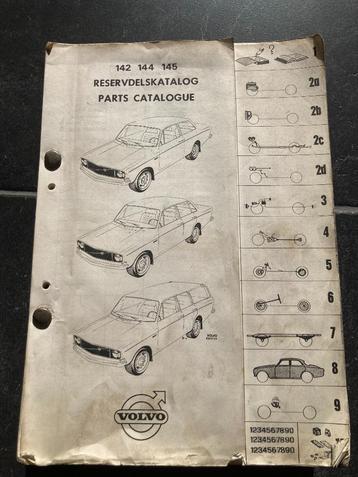 VOLVO 142 , 144 , 145 originele onderdelen catalogus  disponible aux enchères