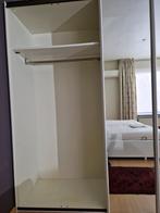 Kleerkast, wit glanzend , 3 schuifdeuren met spiegel, Maison & Meubles, Armoires | Penderies & Garde-robes, Enlèvement