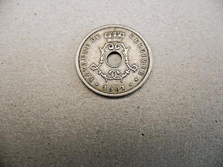 België 5 cent 1901 MICHAUX ++++ de ZELDZAAMSTE ++++., Postzegels en Munten, Munten | België, Losse munt, Metaal, Verzenden