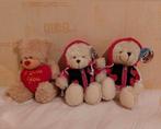 3 Beren Love You , valentijnsbeertjes, knuffelbeertjes., Ophalen of Verzenden, Nieuw, Stoffen beer, Overige merken
