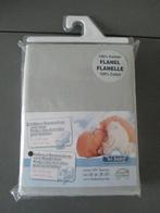 Laken + sloop in flanel lichtgrijs voor kinderbed NIEUW, Kinderen en Baby's, Nieuw, Overige typen, 100 cm of meer, Ophalen