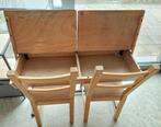 Schoolbank + 2 op maat gemaakte stoelen, Gebruikt, Tafel(s) en Stoel(en), Ophalen