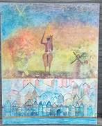 Huile sur toile l homme de la Macha signe lise brachet, Antiek en Kunst, Ophalen