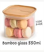 Tupperware bamboo glass 550ml, Nieuw, Ophalen of Verzenden