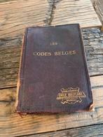 Livre ancien 1913, Les Codes Belges, Emile Bruylant, Enlèvement ou Envoi