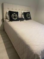 Elektrische boxspring, Huis en Inrichting, Ophalen, Beige, Tweepersoons, Zo goed als nieuw