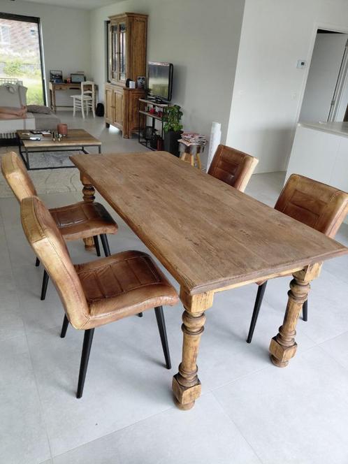 eettafel, Huis en Inrichting, Tafels | Eettafels, Gebruikt, 150 tot 200 cm, Vijf personen of meer, Rechthoekig, Overige houtsoorten