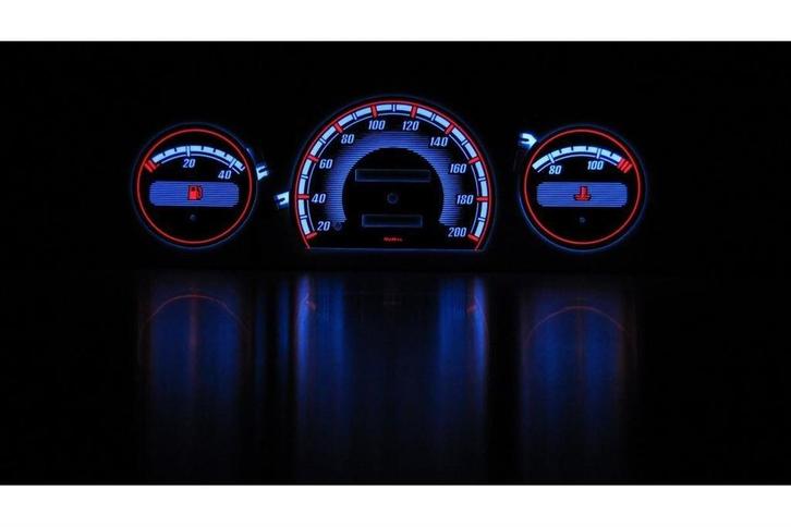 Opel Corsa B - Indiglo Tellerplaten zonder RPM, Auto diversen, Tuning en Styling, Ophalen of Verzenden