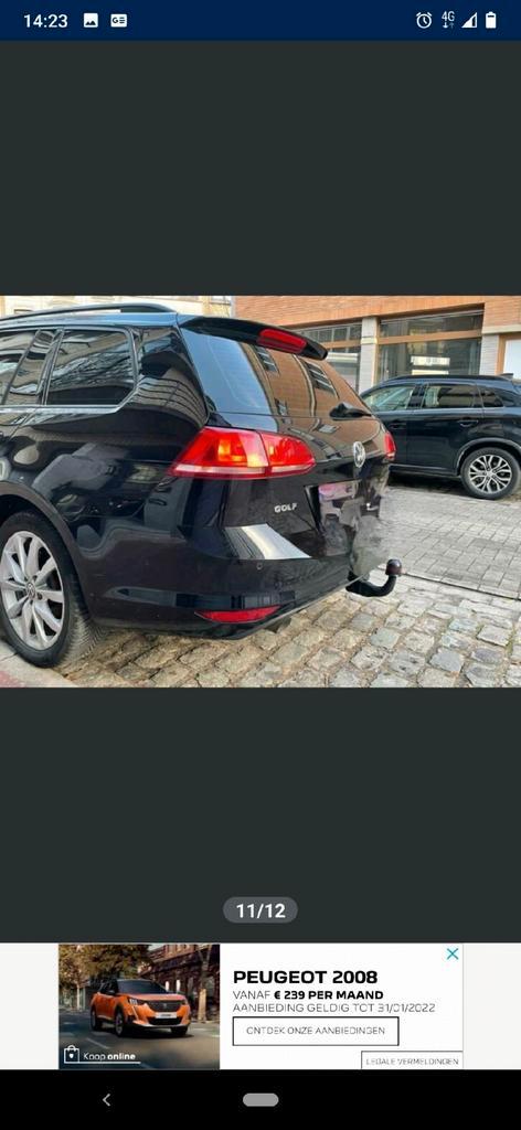 VW golf (Break), Auto's, Volkswagen, Particulier, Golf, Lichtmetalen velgen, Trekhaak, Diesel, Break, Handgeschakeld, Zwart, Zwart