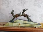 Bronzen Antilopes "Art Deco", Antiek en Kunst, Ophalen, Koper
