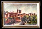 Schilderij gesigneerd en gedateerd, Palais des Papes Avignon, Antiek en Kunst, Ophalen