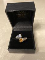 Mooie zilveren ring, Handtassen en Accessoires, Ringen, Ophalen, Gebruikt, Overige kleuren, Met edelsteen