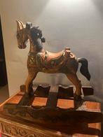 Antiek houten schommelpaard, Huis en Inrichting, Woonaccessoires | Boeddhabeelden, Ophalen of Verzenden, Zo goed als nieuw