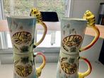 2 Mugs Chat/tigre, Comme neuf, Tasse(s) et/ou soucoupe(s)