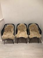 Stoelen 3st, Huis en Inrichting, Stoelen, Ophalen, Gebruikt, Drie, Zwart