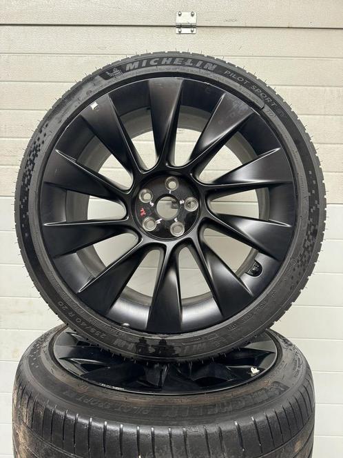 20’’ TESLA MODEL Y INDUCTION VELGEN ZOMERBANDEN ORIG TURBINE, Auto-onderdelen, Banden en Velgen, Banden en Velgen, Zomerbanden