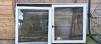 Merantie raam 211 cm op 125cm, Doe-het-zelf en Bouw, Raamkozijnen en Schuifdeuren, Gebruikt, Ophalen