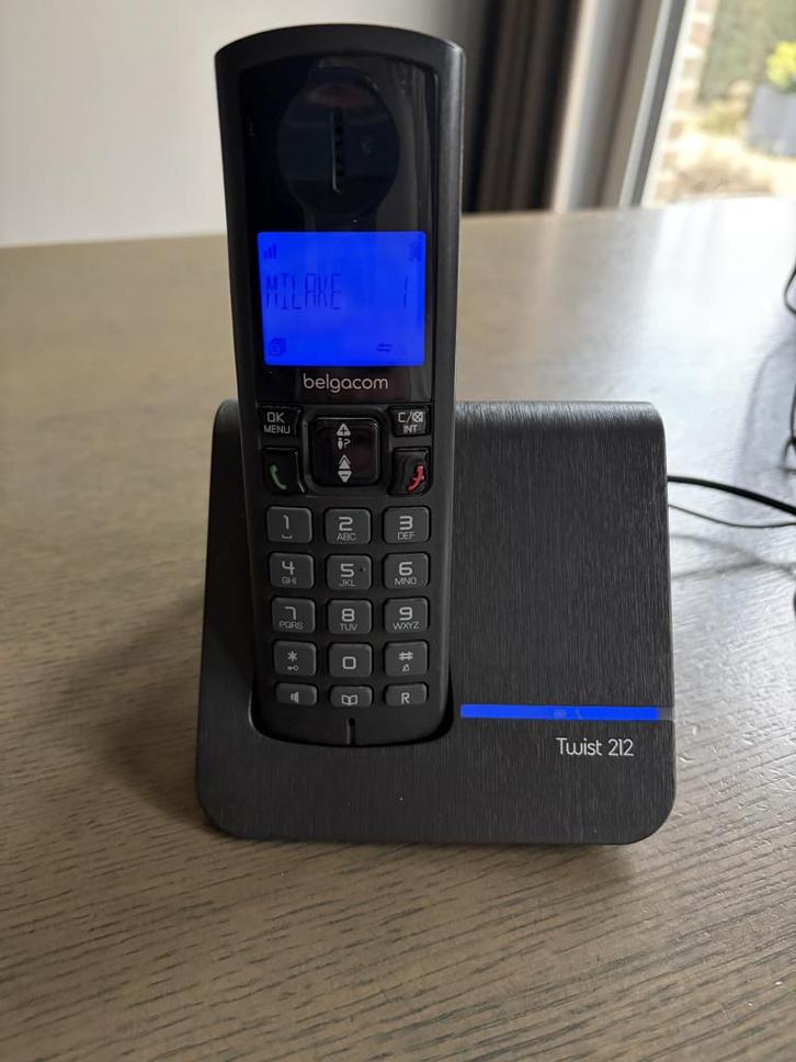 Telefoon Twist 212 Antraciet, Telecommunicatie, Vaste telefoons | Handsets en Draadloos, Zo goed als nieuw, 1 handset, Ophalen