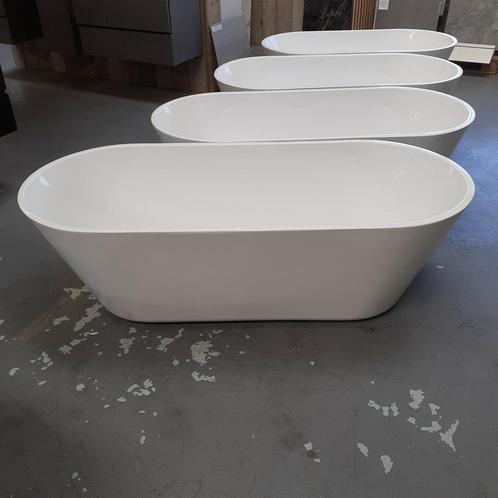 OP=OP Ruim vrijstaand ligbad, Wit, Acryl, 180 cm, Teika 180, Huis en Inrichting, Badkamer | Complete badkamers, Nieuw, Ophalen of Verzenden