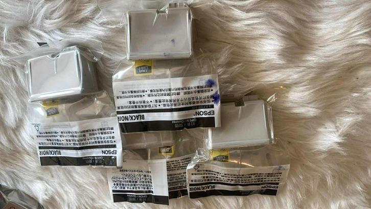 4x Epson Zwarte Inktcartridges – S020108 / S020189, Computers en Software, Printerbenodigdheden, Zo goed als nieuw, Cartridge