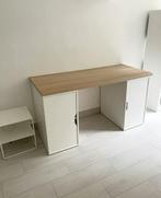 IKEA bureau met 2 LAGKAPTEN/ALEX boxen, Ophalen of Verzenden, Gebruikt, Bureau