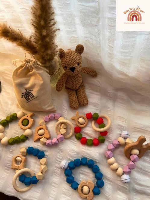 Ontdek onze schattige bijtringen!, Kinderen en Baby's, Kraamcadeaus en Geboorteborden, Zo goed als nieuw, Verzenden