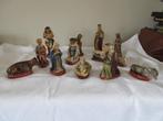 Oude kerstfiguren in plaaster vintage kerst kerststal figuur, Diversen, Kerst, Ophalen